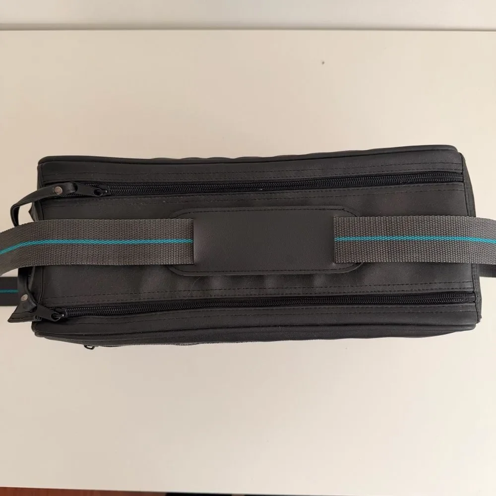Vintage Camera Bag Black Camcorder Case Travel Storage Padded Dividers Retr